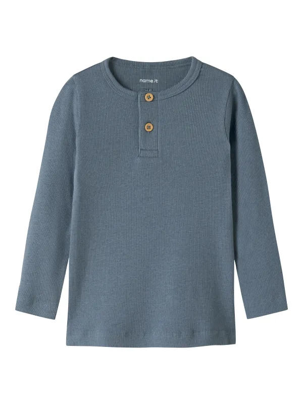 Name It Kab - LS Shirt Noos - Blue Mirage - 86 cm