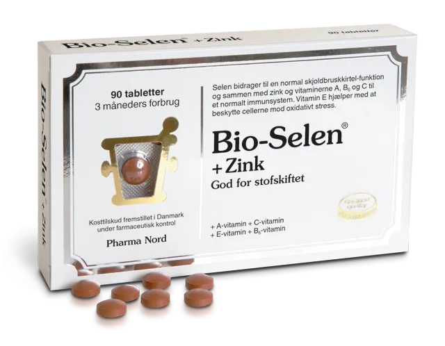 Bio Selen + Zink - 90 tabletter