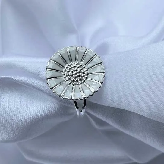 Lund Marguerit ring i Sølv - diameter 18 mm