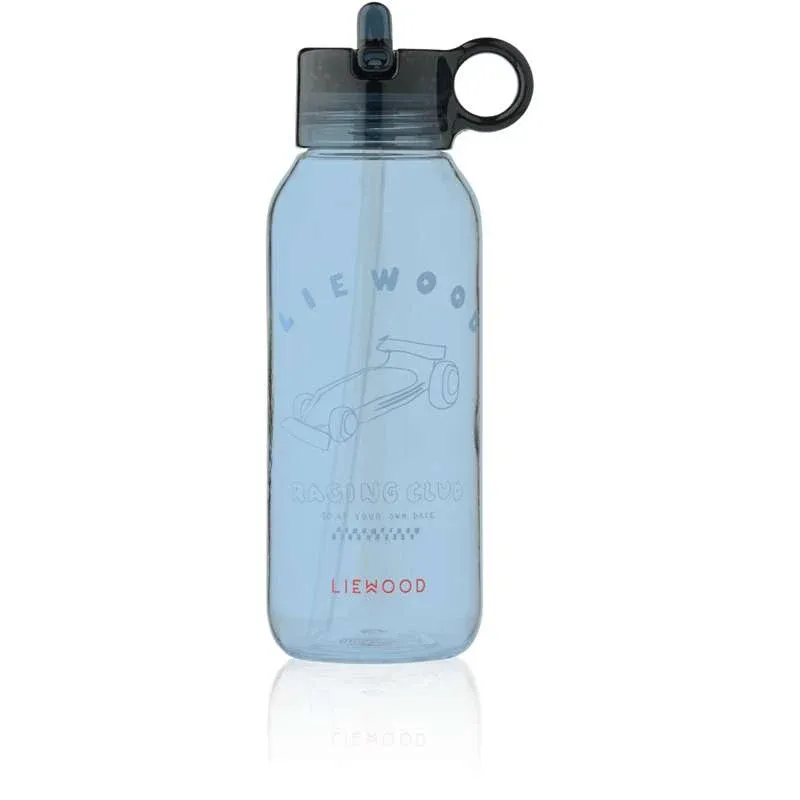 Liewood Yang Drikkedunk - Tritan m. Silikonecover - 500ml - Race Cars/Classic Navy