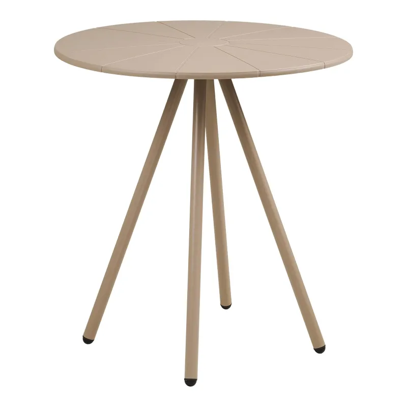 House Nordic - Barletta Cafébord Polypropylen/Stål Taupe - Ø70 x 73,5 cm