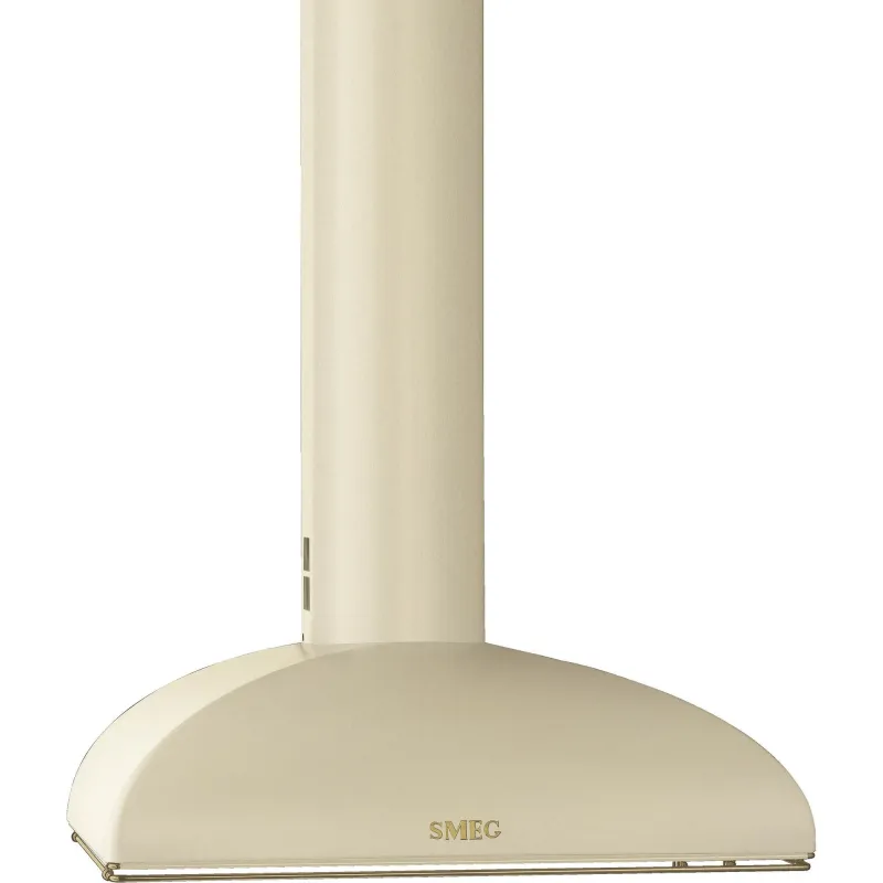 Smeg KS89POE 90cm Colonial Vægmonteret Emhætte, Creme/Antik Messing