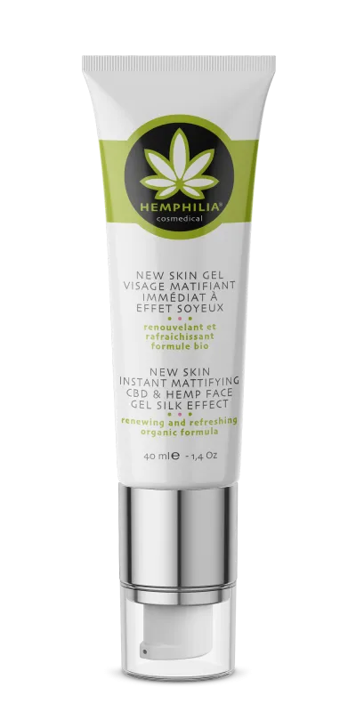 Hemphilia Anti-shine ansigtsgel med Hamp, Økologisk - 40 ml.