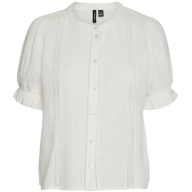 VERO MODA dame top VMNATALI - Snow white