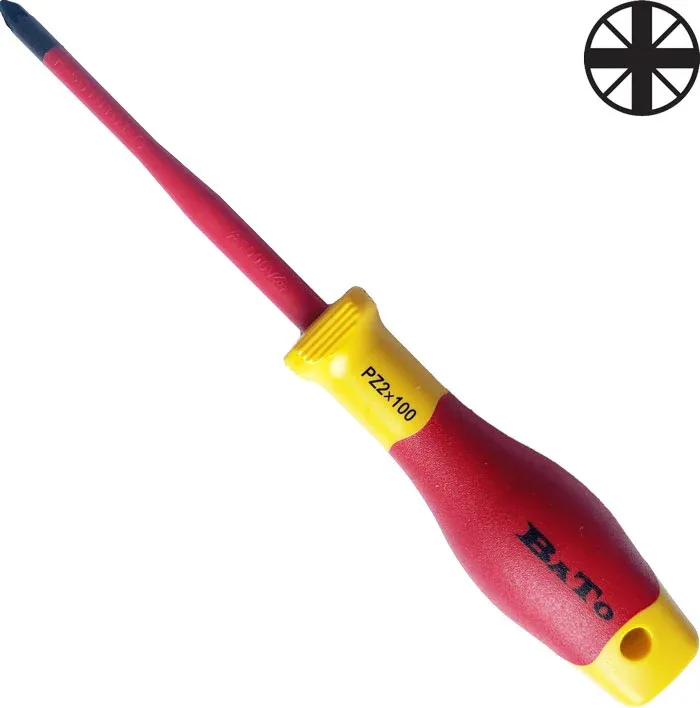 BATO Skruetrækker 1000V. PZ2 slim x 100mm.