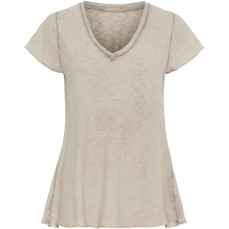 Marta du Chateau dame T-Shirt MdcMarianna 22637 - Fango