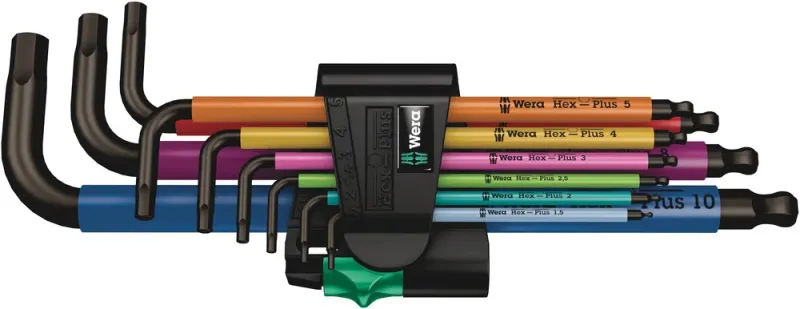 Unbrakonøgler i sæt Wera 950 SPKL/9 SM N - Multicolor