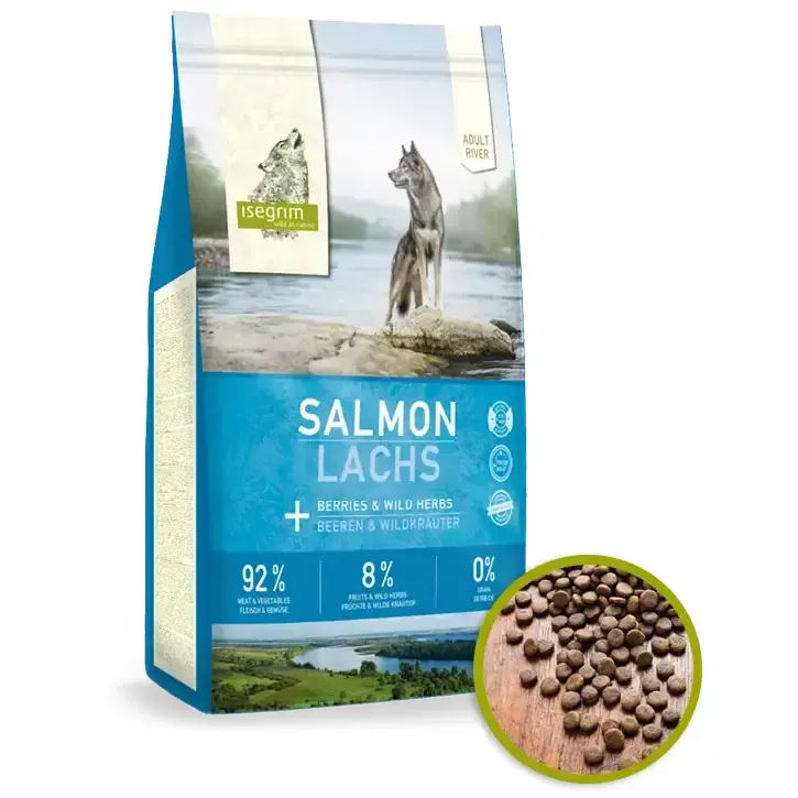 Isegrim Adult River tørfoder, Salmon 12 kg