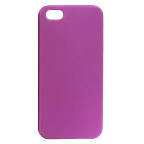Gummi cover til iPhone 5/5S. Blank lilla.