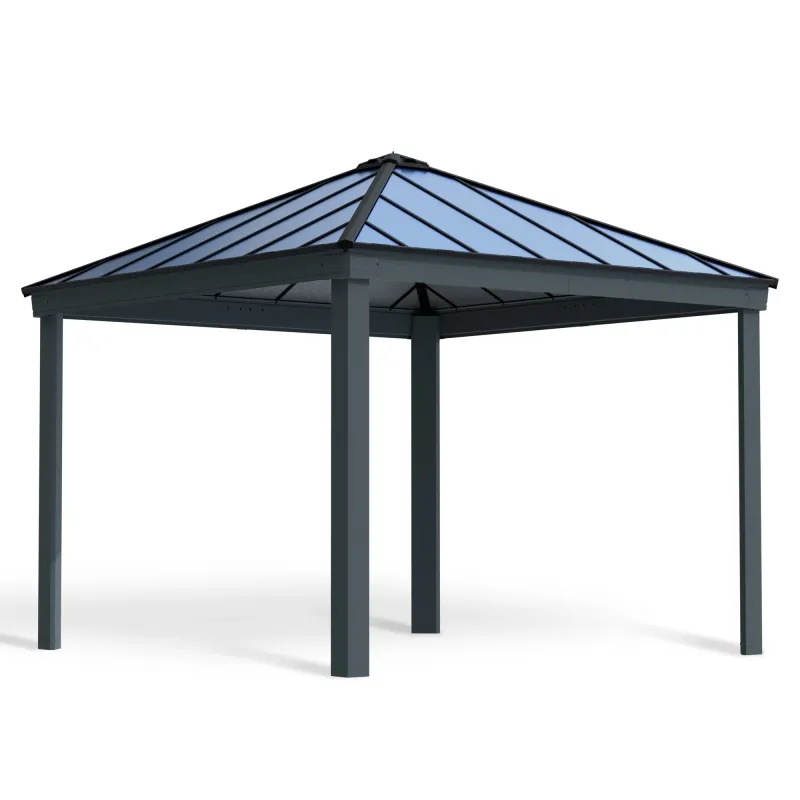 Canopia - Pavillon Dallas 4,2 x 4,2 meter antracitgrå Palram