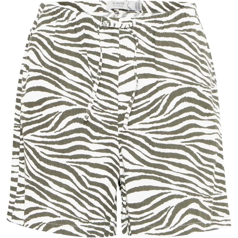 B.YOUNG dame shorts BTFALAKKA - Animal Kalamata Mix