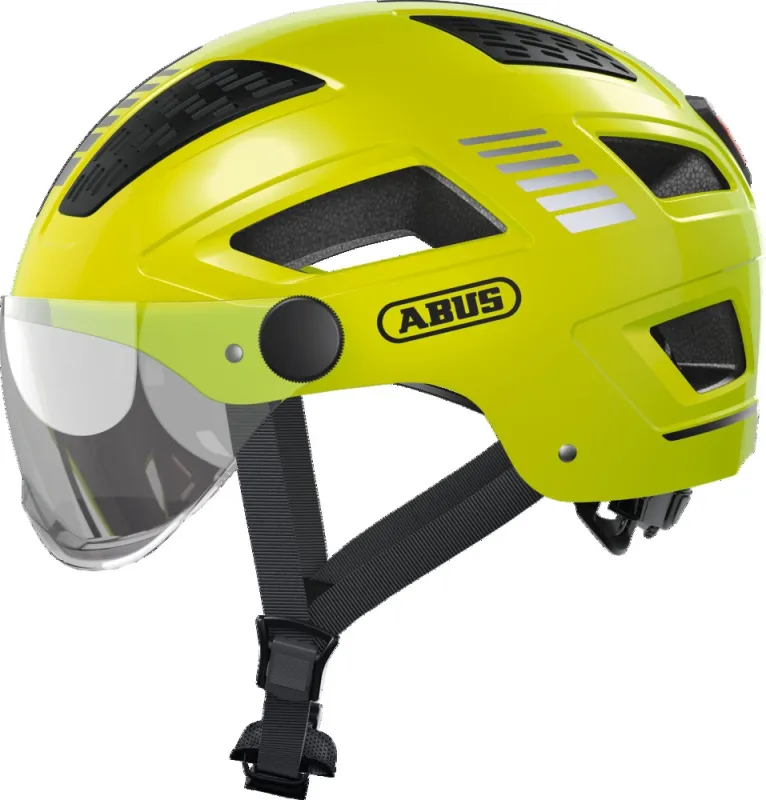 Abus Hyban 2.0 ACE signal m. LED og visir - Gul