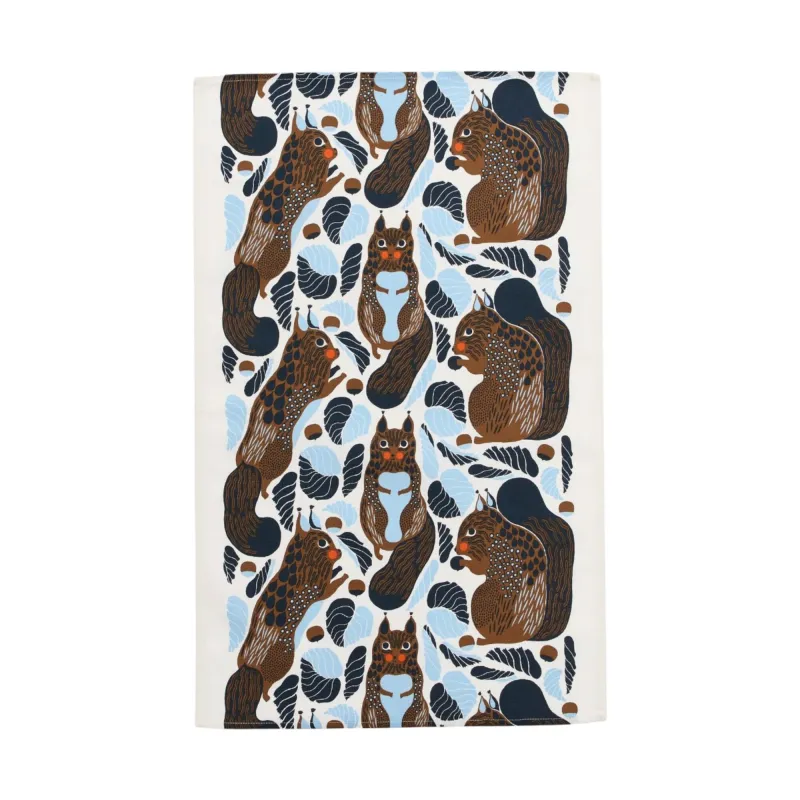 Marimekko Kurre køkkenhåndklæde 43 × 70 cm, hvid/lyseblå/toffee