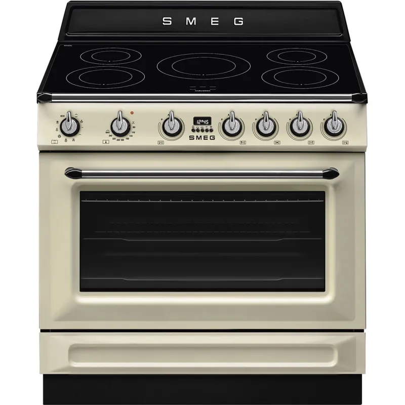 Smeg TR90IMP Victoria Induktionskomfur 90 cm, creme