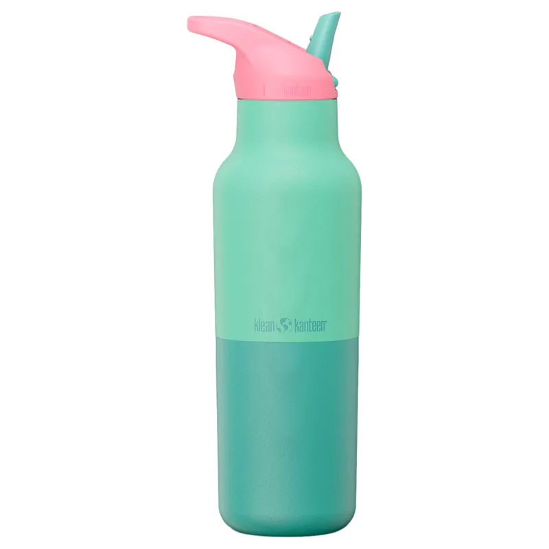 Klean kanteen Rise Classic drikkeflaske med sportslåg 473 ml, Cabbage Kaleidoscope