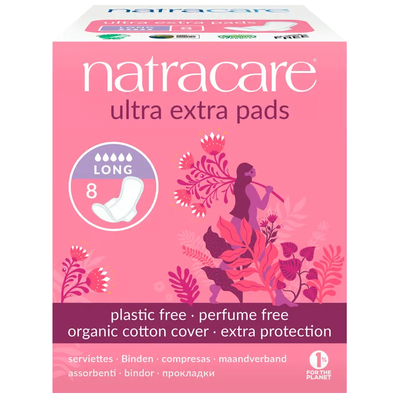 NatraCare Ultra Extra Bind Long (8 stk)