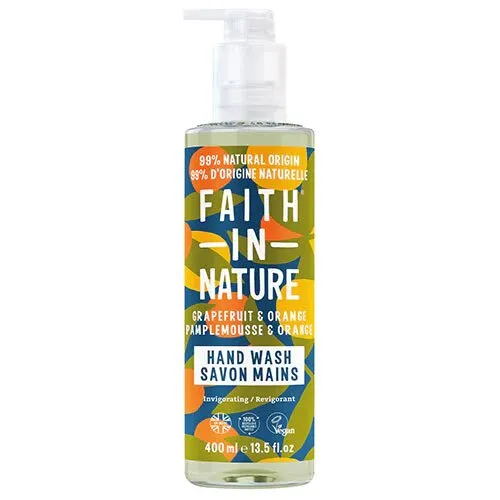 Håndsæbe grape & orange Faith in nature - 400 ml.