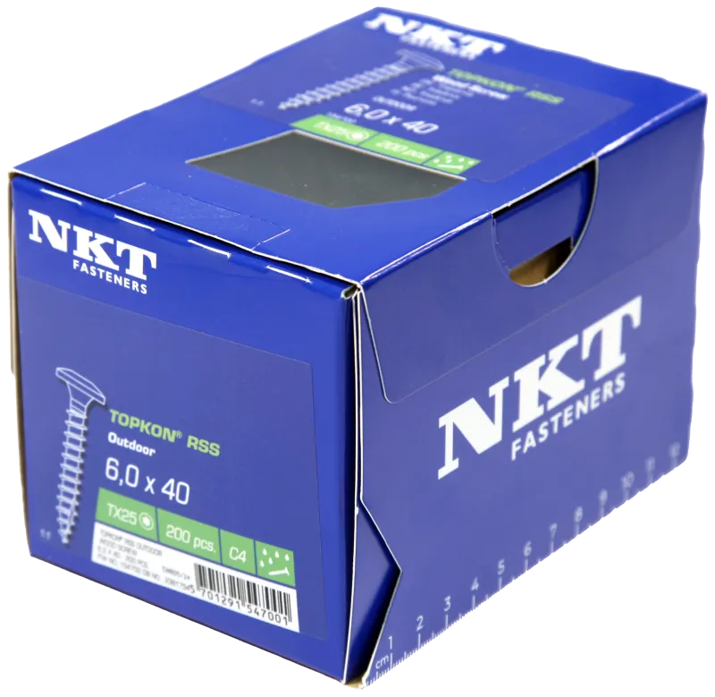 NKT Topkon RSS konstr.skrue C4 TH TX25 6×40 200stk