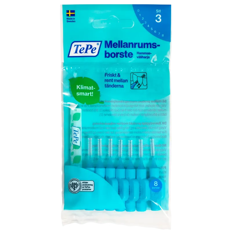 TePe Mellemrumsbørste Blå (8 stk)