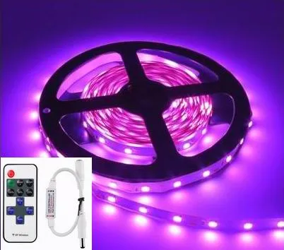 UDSALG - 5 meter PINK, 12 volt, 24 watt, P20, 300 LED, Led strip - Dinled - LED STRIP