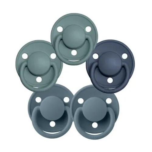 Bibs De Lux, Str. 1 (0-6 Mdr.) , Rund - Latex , 5-pak