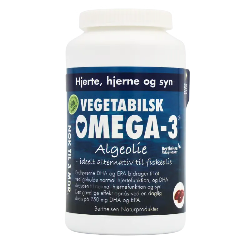 Berthelsen Vegetabilsk Omega-3 180 kapsler