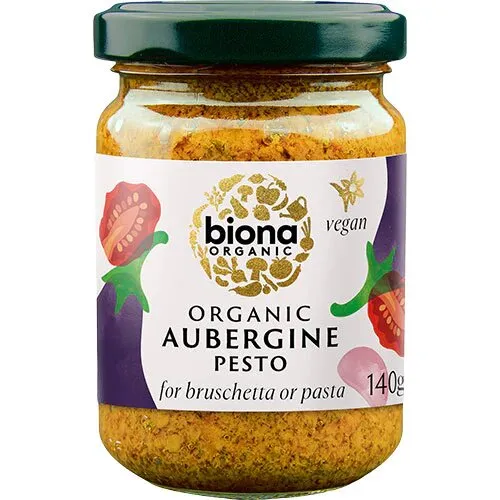 Aubergine Pesto Øko. - 140 gram