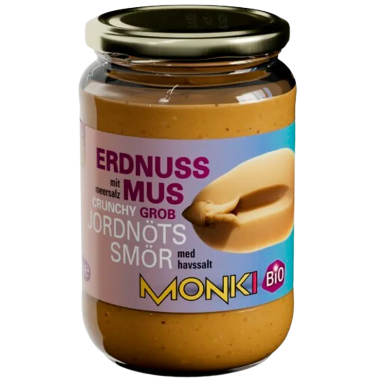 Monki Jordnøddesmør Crunch Ø (650 gr)