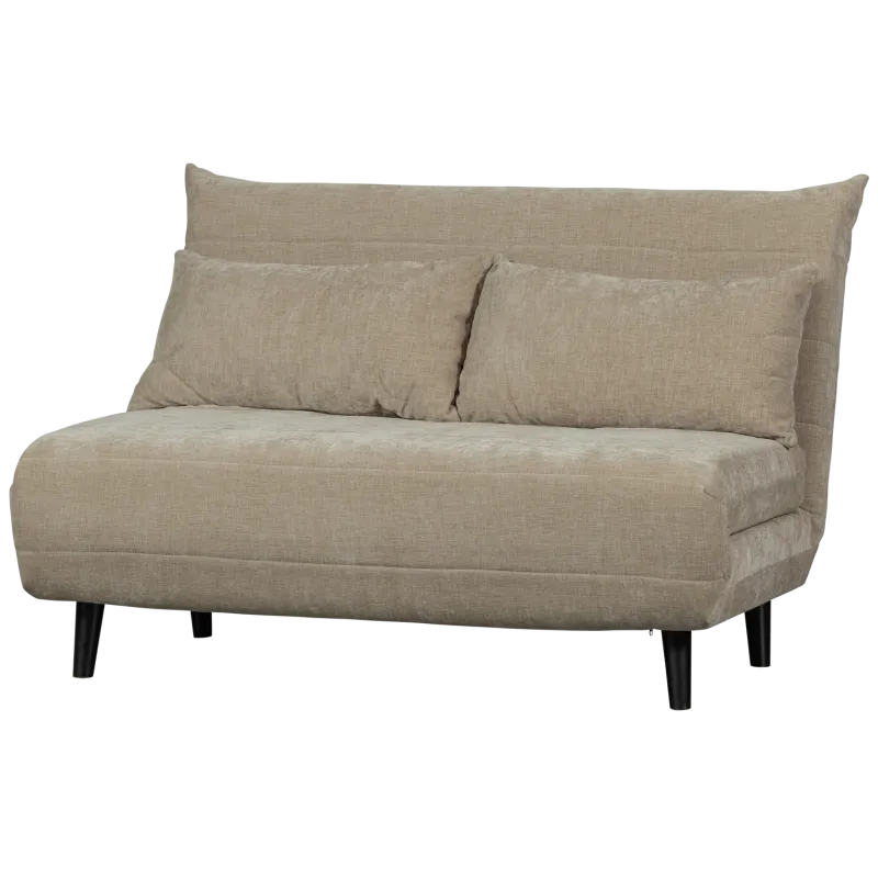 WOOOD Xem 1 pers. sovesofa - natur fløjl stof