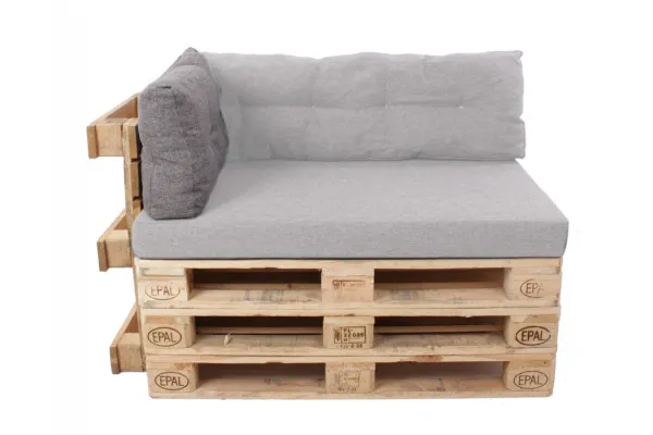 Alis Pallehynde - Ryg - 13x40x60 cm - Grå