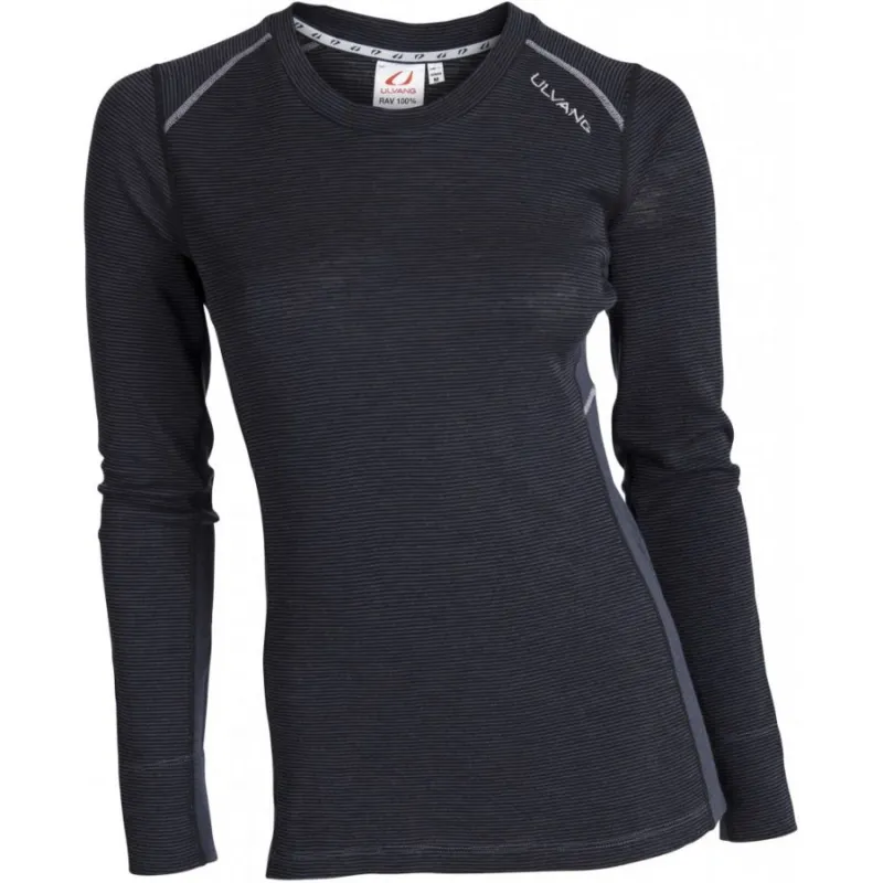 Ulvang Rav 100% round neck, dame, sort