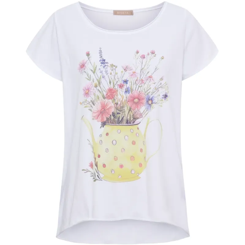 Marta du Chateau dame T-Shirt MdcMarie 1535 - Yellow