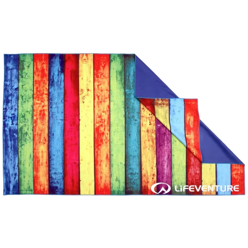 Lifeventure Trek Towel i Genanvendt SoftFibre, Stripes