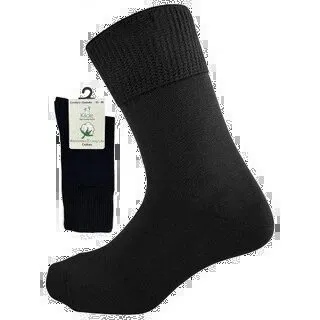 Cotton - Diabetic & Comfort sock, Sort, str. 39-42