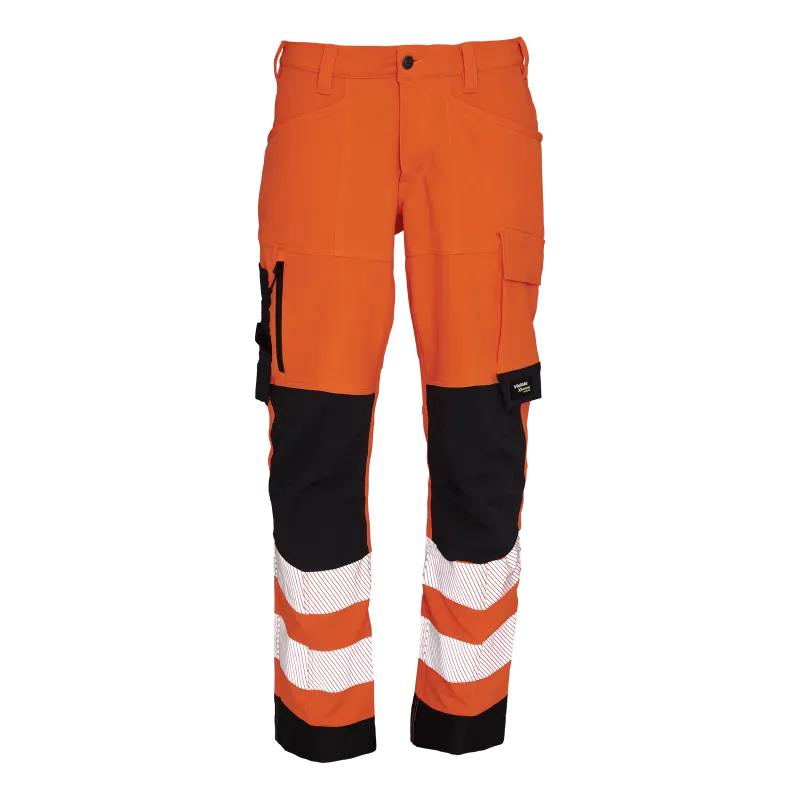 Visible Xtreme Recycled Arbejdsbukser - Fl.orange/Sort - 44