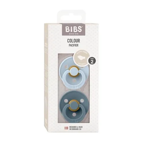 Bibs Colour - 2-pak, Str. 2 (6+ Mdr.), Anatomisk - Latex