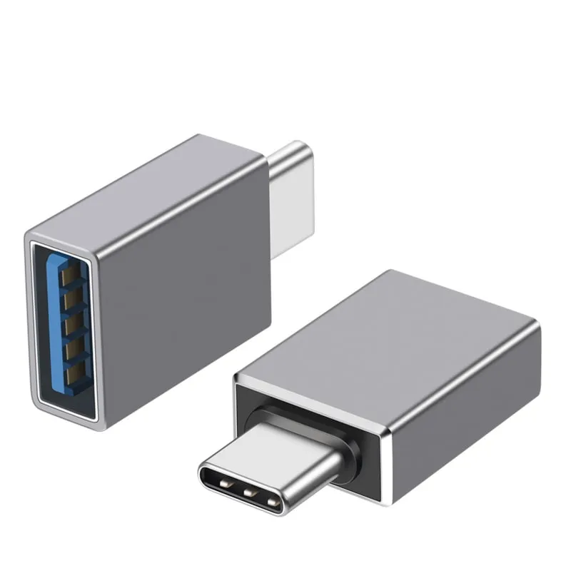 OTG Adapter USB-C til USB 3.1/3.0  -  Hurtig 10Gbps Dataoverførsel (Grå)