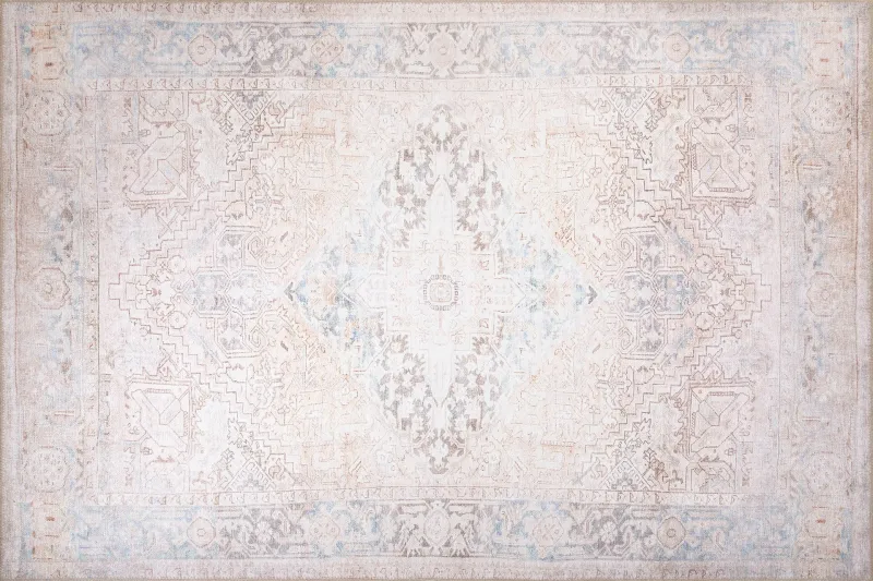 TEPPI Dorian gulvtæppe, m. mønster, rektangulær - multifarvet polyester (230x330)