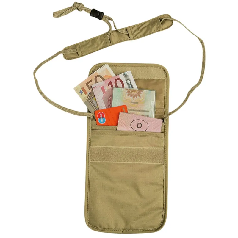 Tatonka Skin Folded Neck Pouch, pengekat, beige