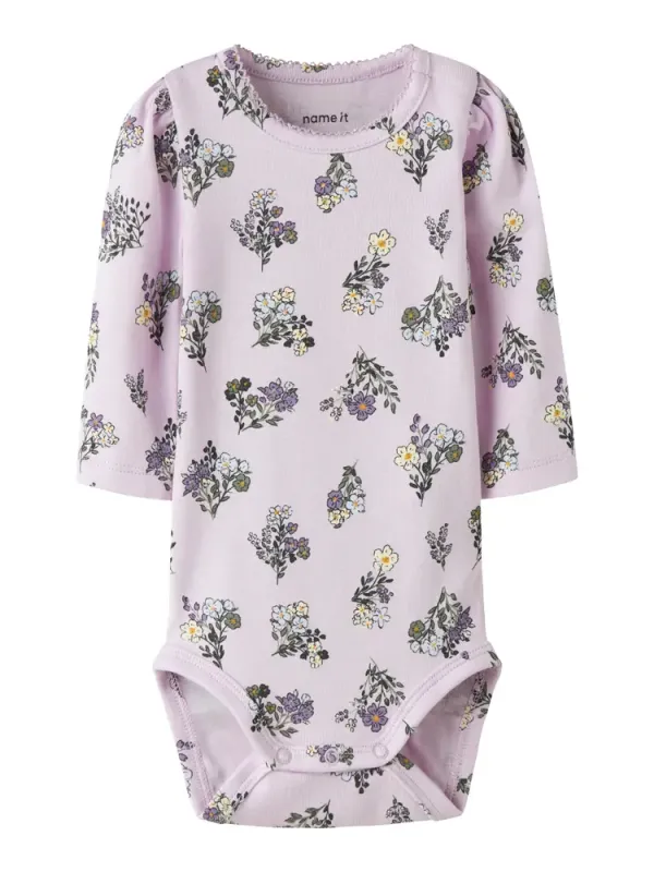 Doritta Langærmet Body - Lavender Fog - 80