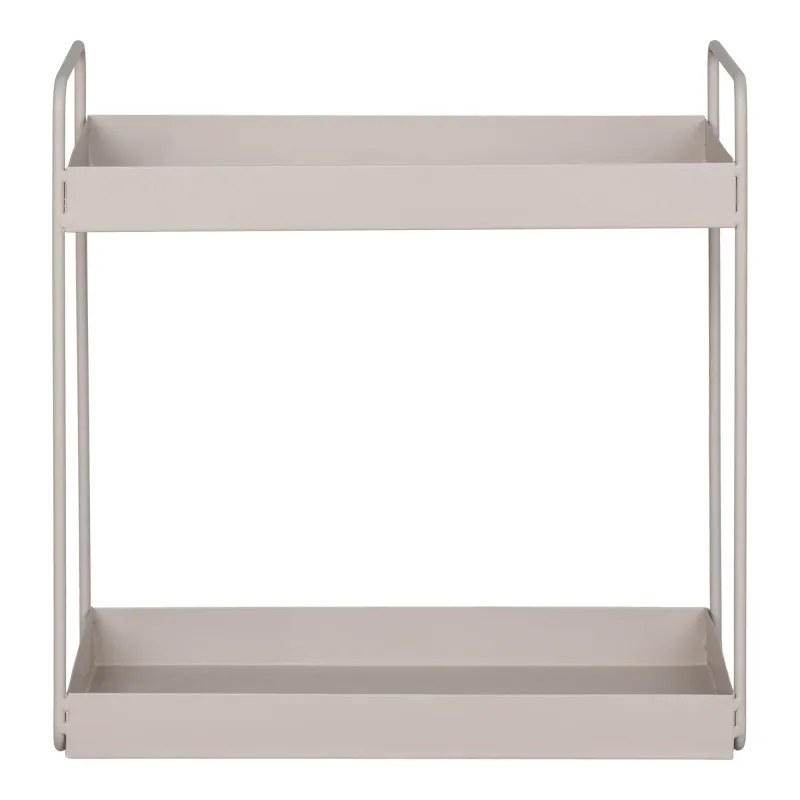 House Nordic - Rabo Stående Dobbelthylde  -  stål, sand  -  L30×D15×H31 cm