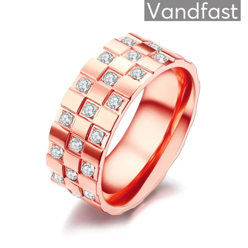 ANNEBRAUNER Chess Rose/White Ring