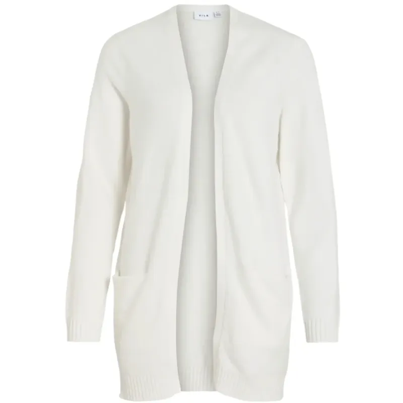 VILA dame cardigan VIRIL - White Alyssum