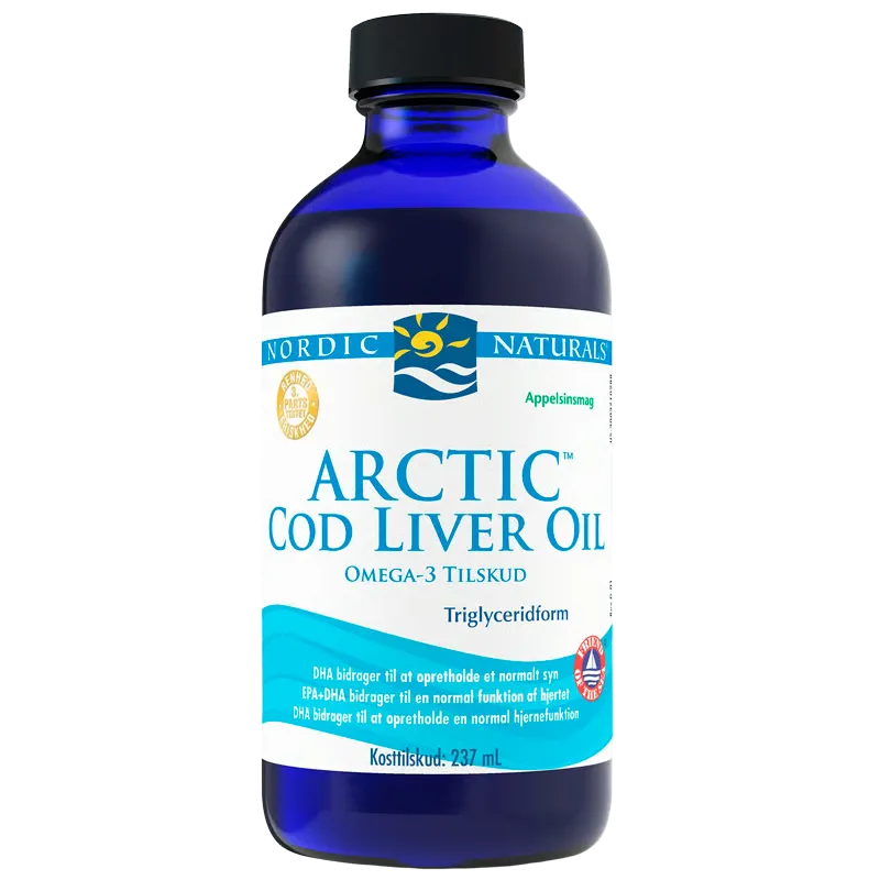 Nordic Naturals Torskelevertran m.appelsin Cod liver oil (237 ml)