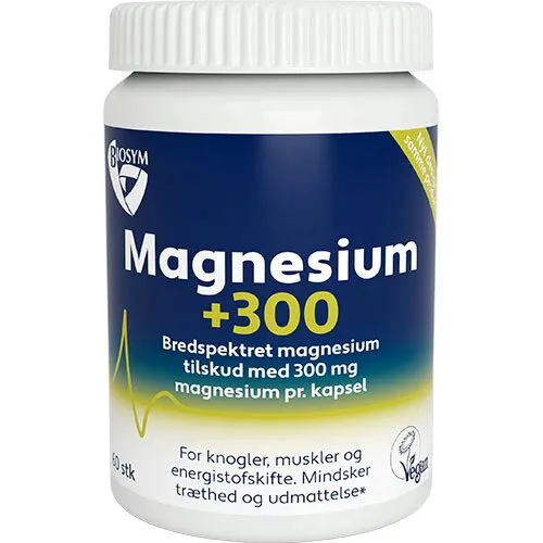 Magnesium +300 - 60 kapsler