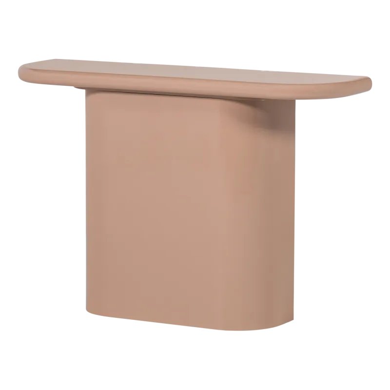 WOOOD Nocta sidebord, rektangulær - lyserød højglans MDF (120x30)