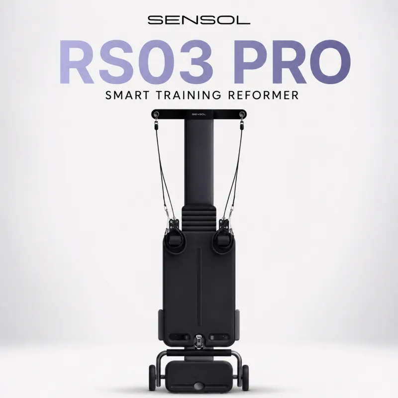 Sensol Smart Pilates Reformer RS3 Pro Midnight Black