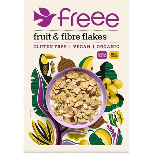 Fruit & Fibre Flakes gl.fri Øko. - 375 gram