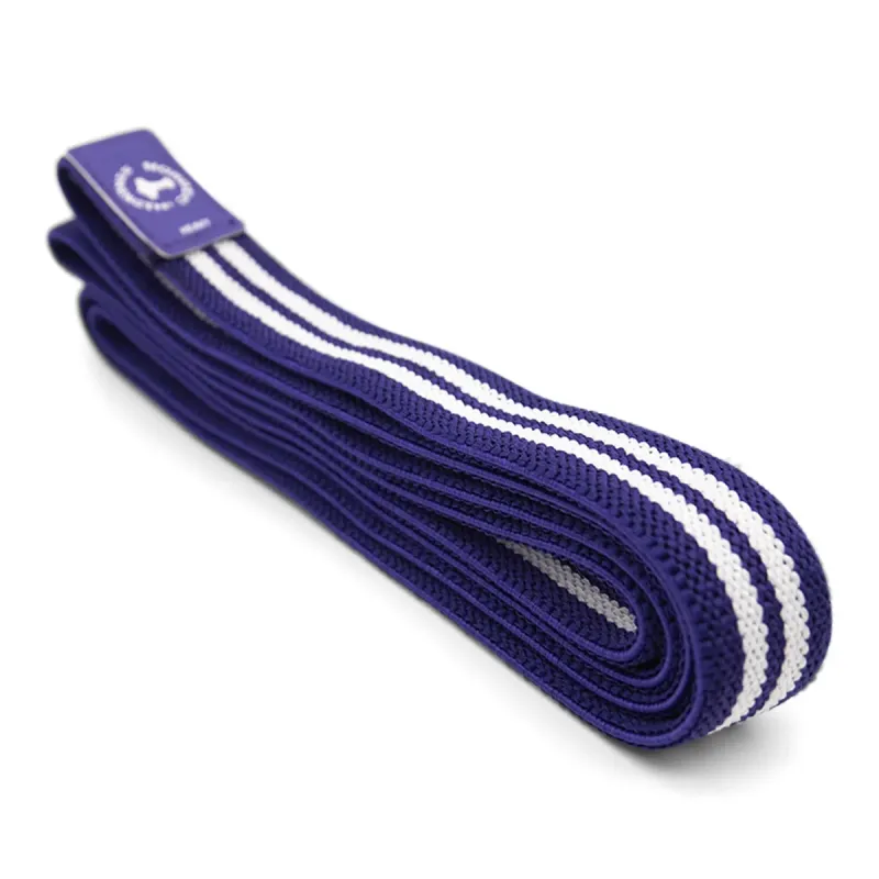 Strength band i BOMULD/ELASTAN - Hård og Lilla (15-27 kg)(styrke 3 af 4)