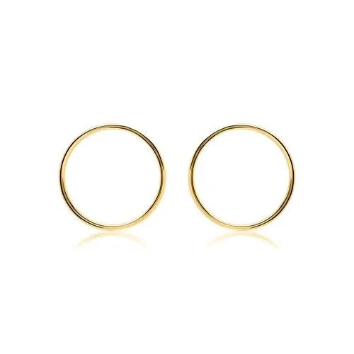 Ørestikker i 9 kt. Guld med runde Ringe